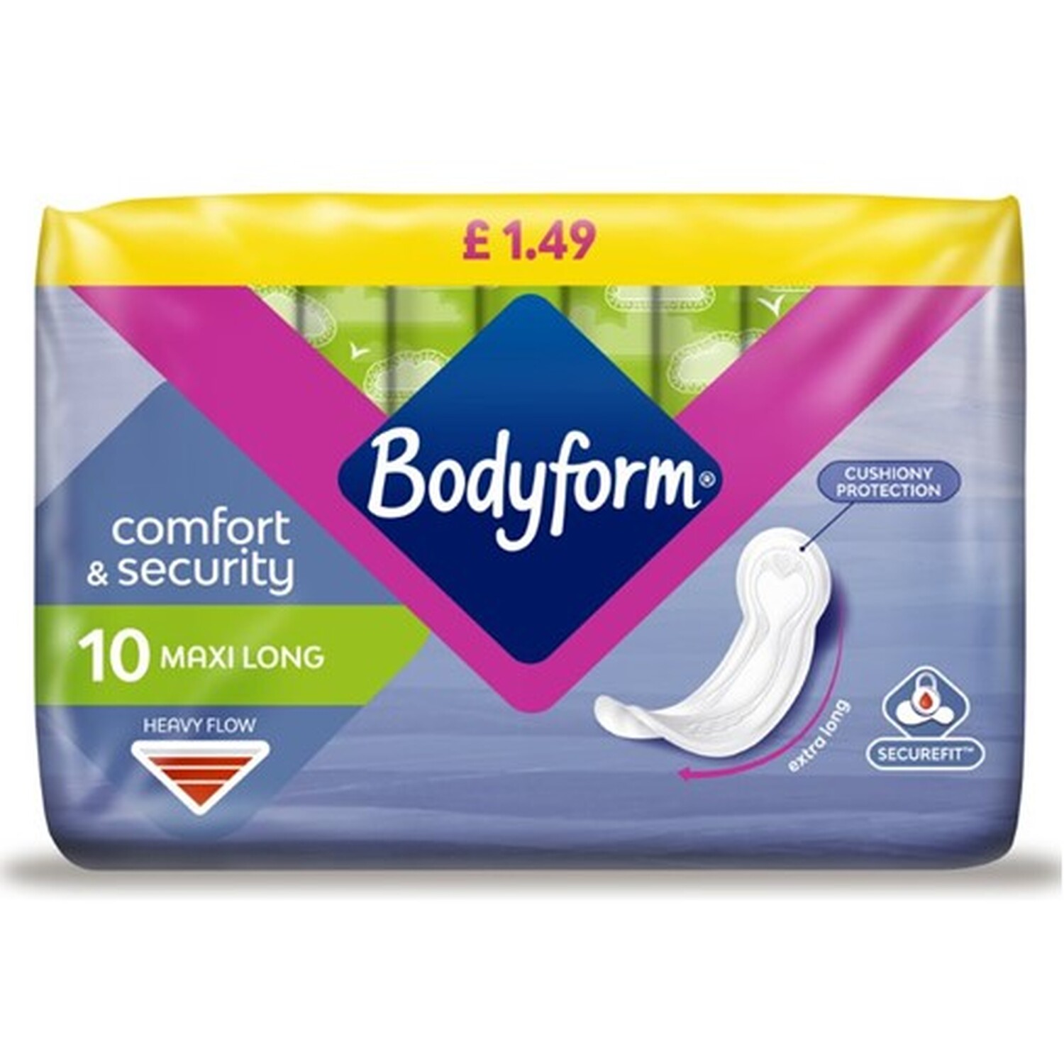 Pack of 10 Bodyform Maxi Long Pads Image
