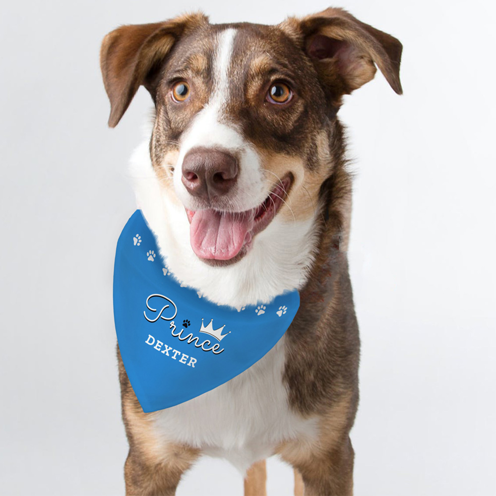 Personalised Memento Prince Dog Bandana Image 2