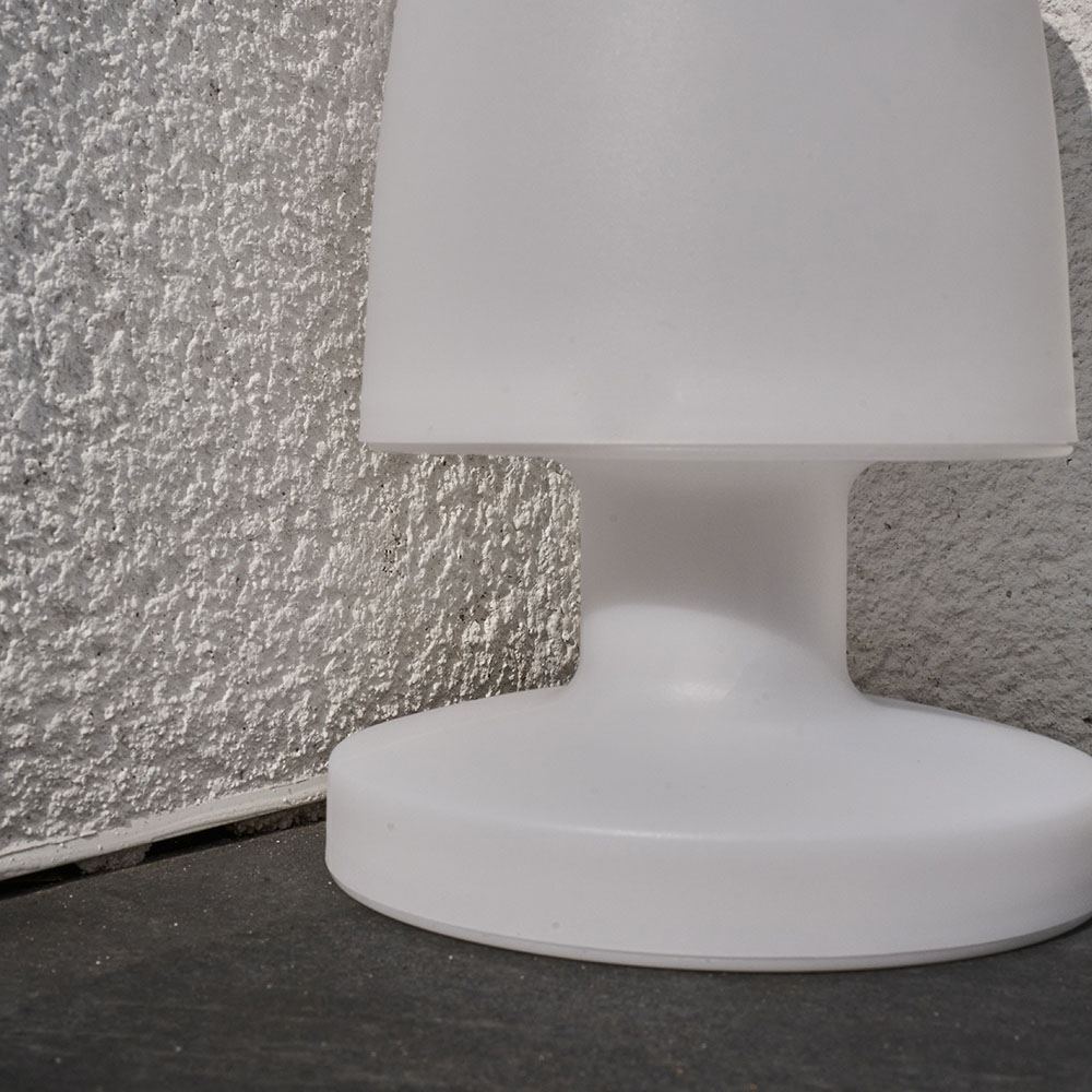 ValueLights Doji White Mushroom Colour Changing LED Garden Table Lamp Image 3