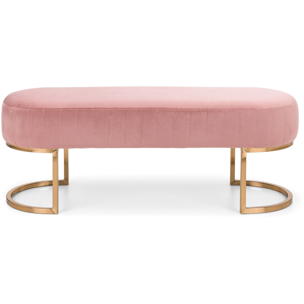 Julian Bowen Harrogate 2 Seater Pink Bench Image 3