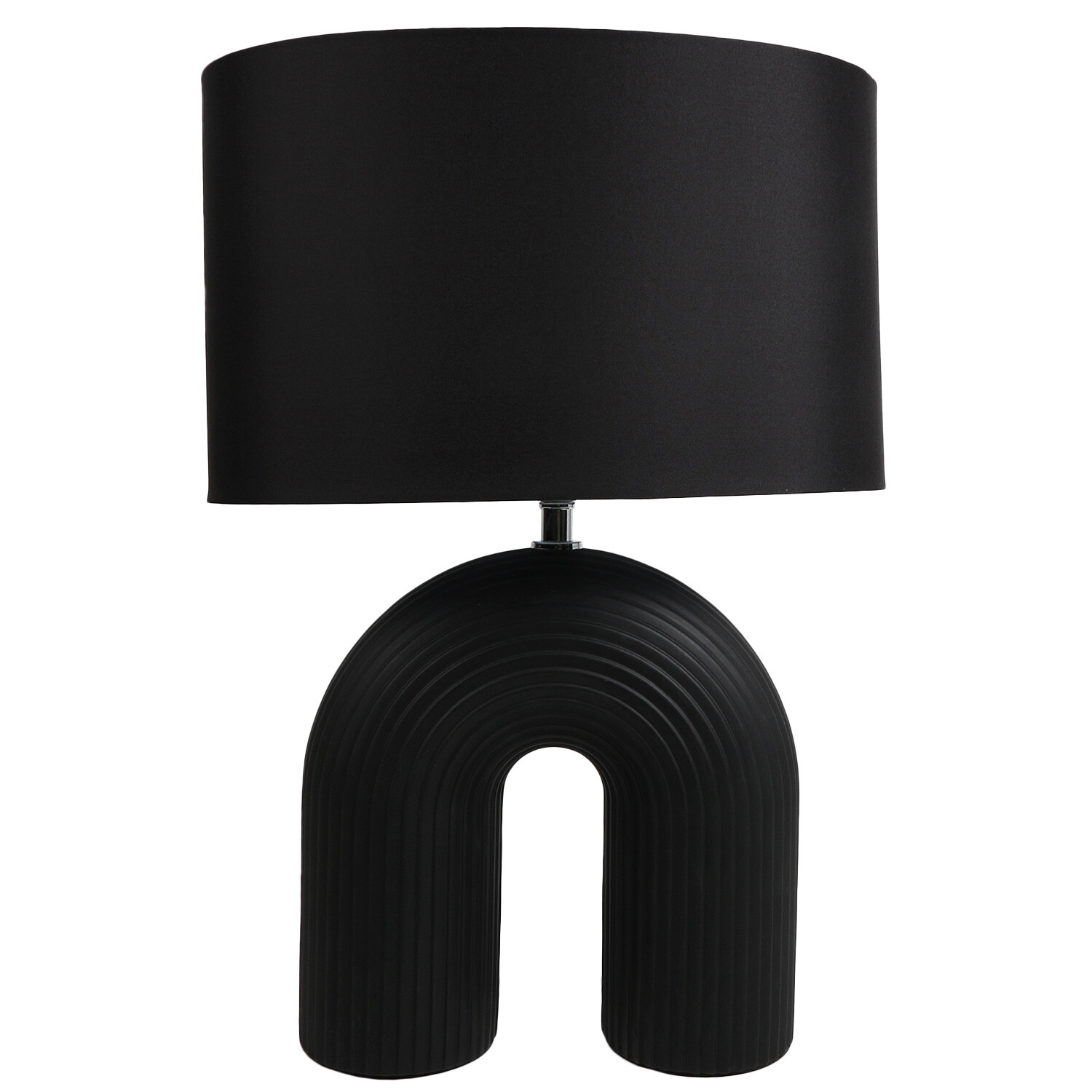 Black Arch Table Lamp Image 1