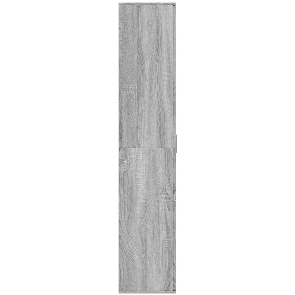 vidaXL 2 Door Grey Sonoma Oak High Cabinet Image 4
