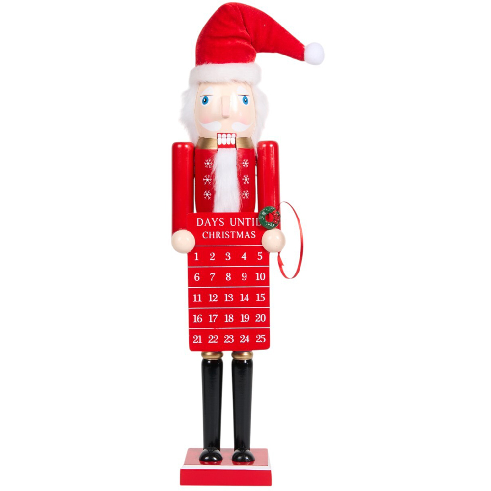 Advent Countdown Nutcracker - Red Image 1