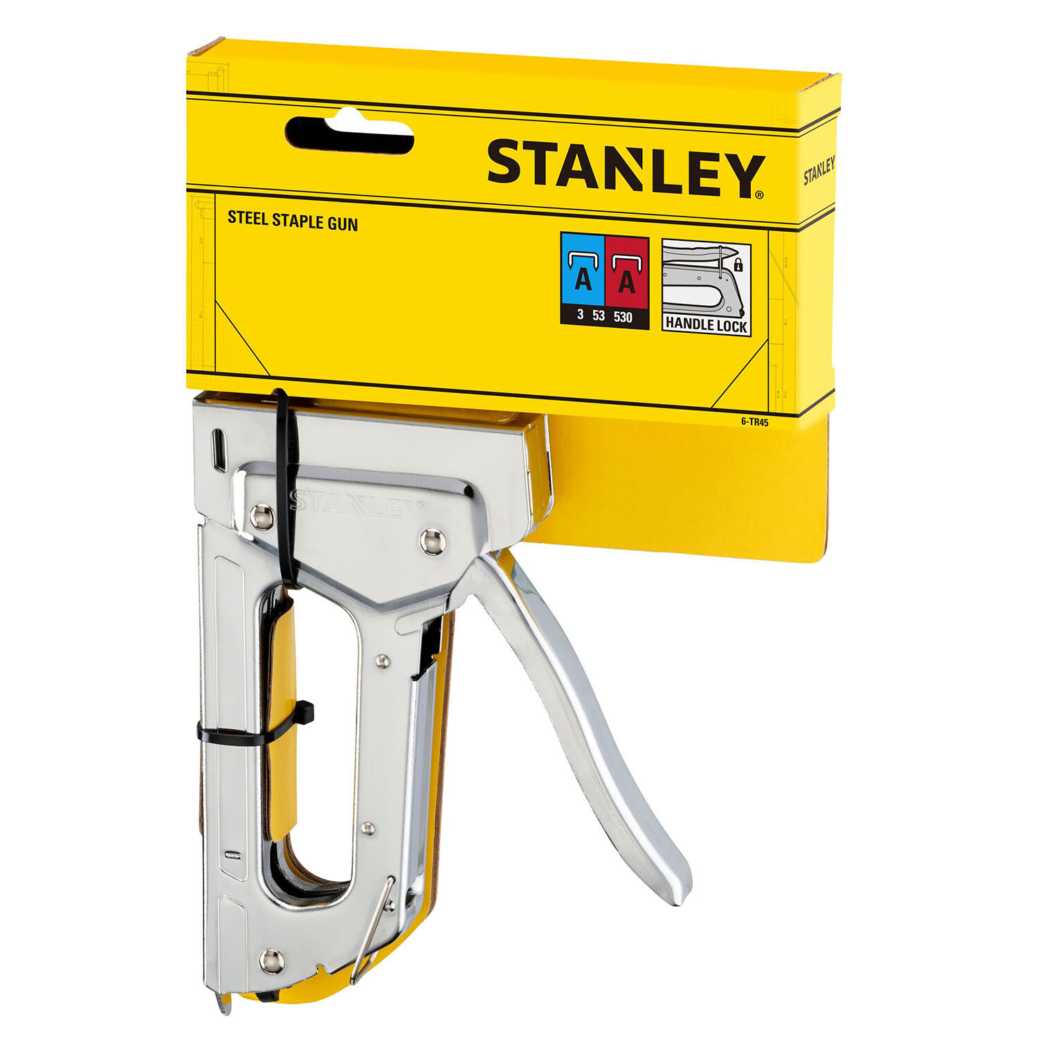 Stanley Light Duty Steel Staple Gun - Silver Image 2