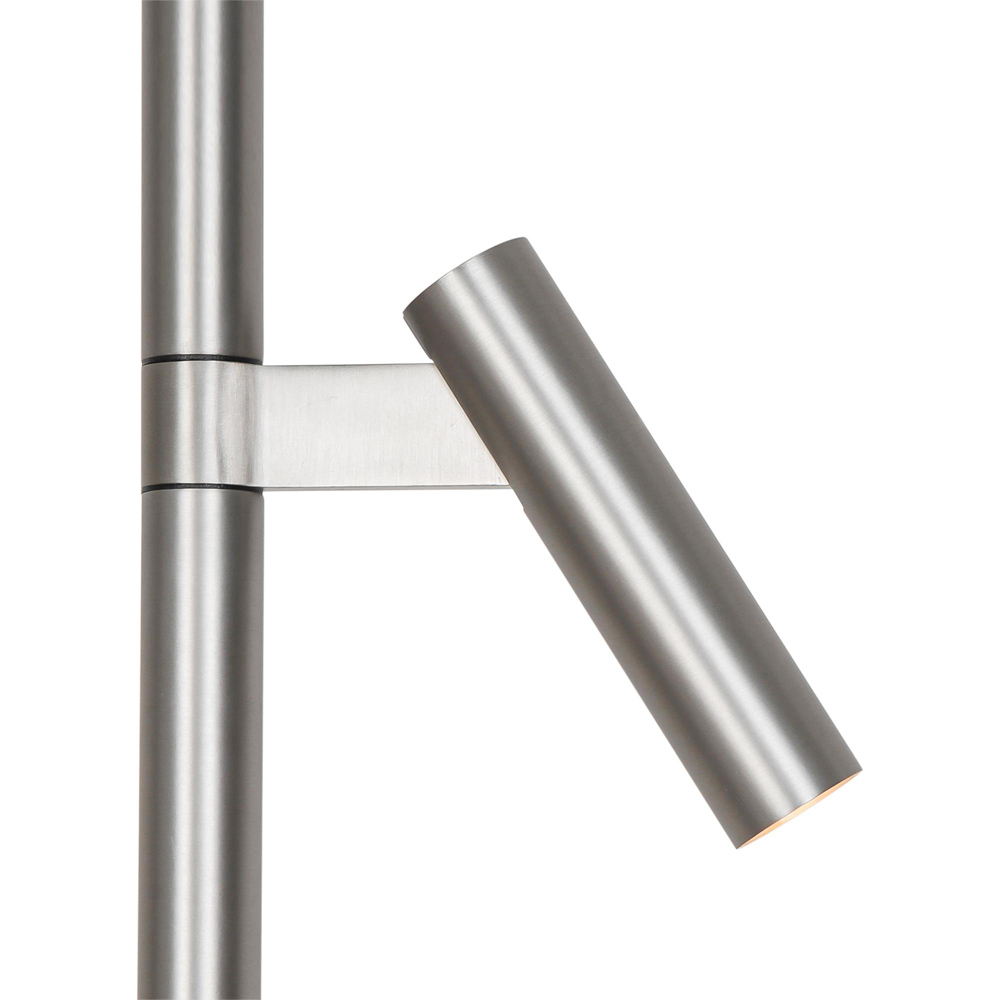 Nordlux Makoto 2 Light Satin Chrome Floor Lamp Image 6