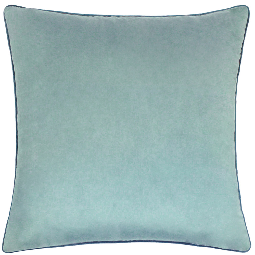 Furn Meridian Mineral and Teal Velvet Cushion 45 x 45cm Image 1