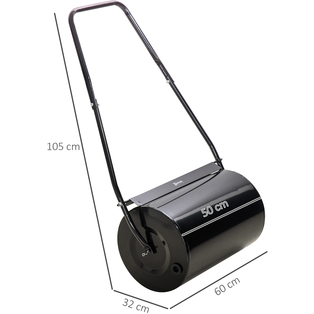 DURHAND Black Fillable Steel Lawn Roller 50cm Image 7