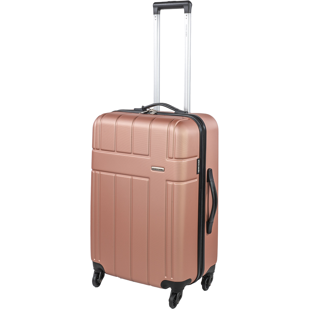 Pierre Cardin Medium Cream Lightweight Trolley Suitcase Image 1
