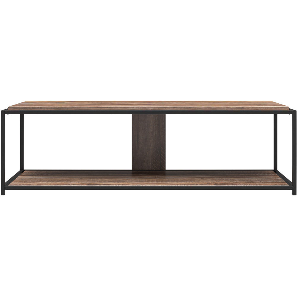 Dorel Quincy Single Shelf Weathered Oak TV Stand Image 3