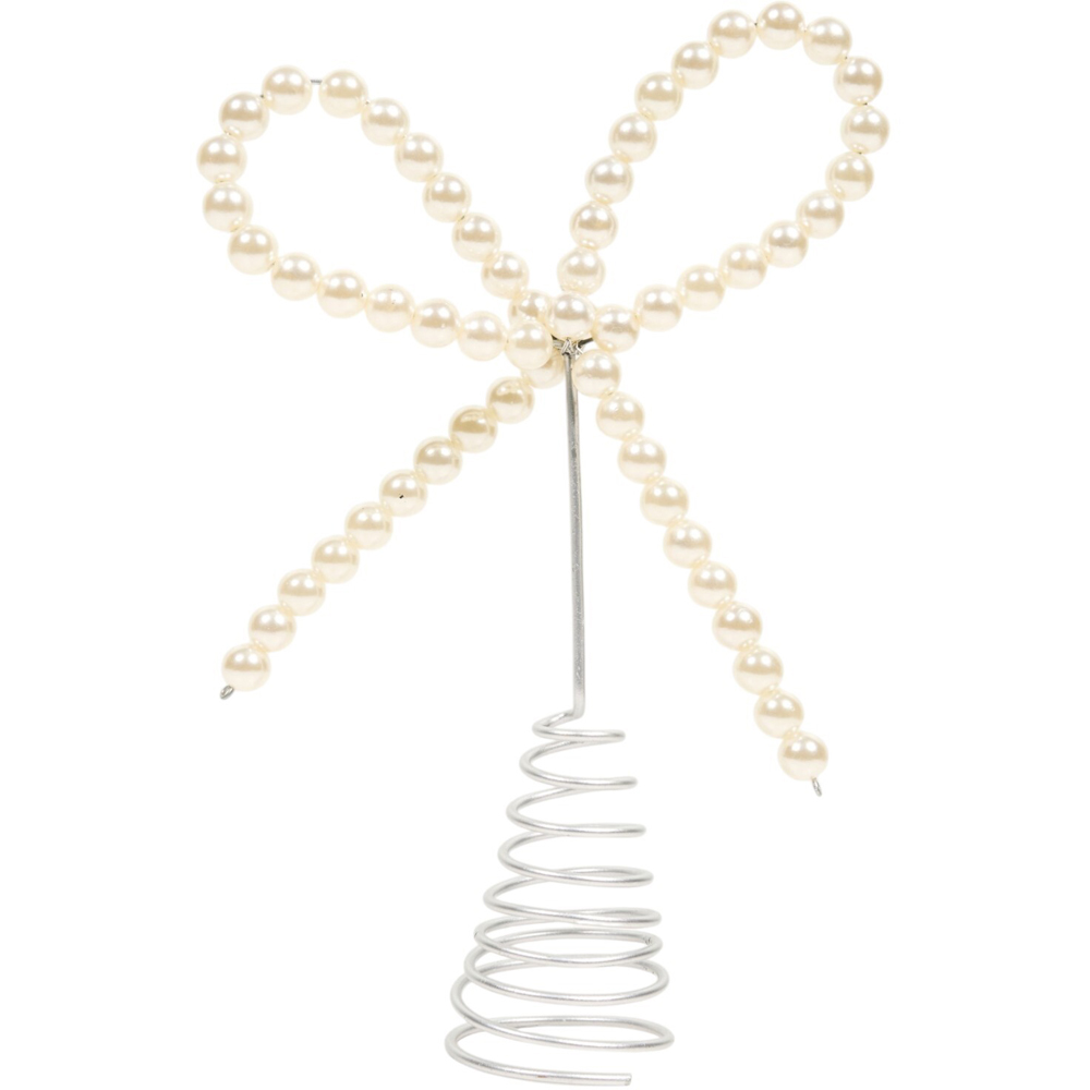 Pearly Bow Tree Topper Image 1