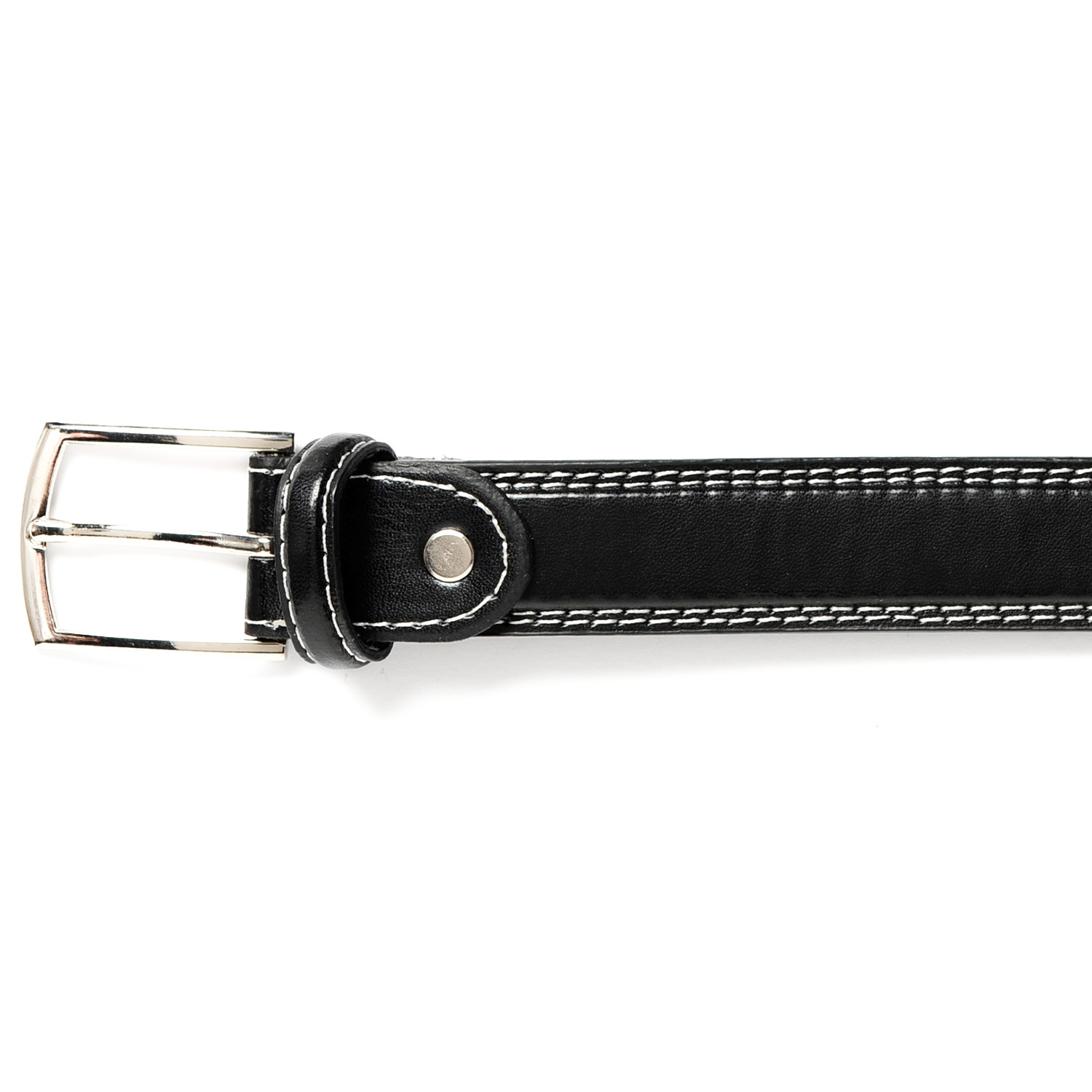 Stylish Leather Belt - Black / L Image