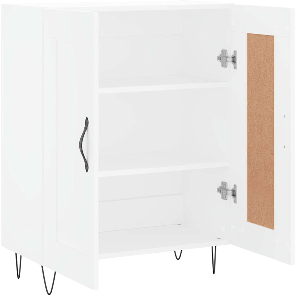 vidaXL 2 Door White Sideboard Image 6