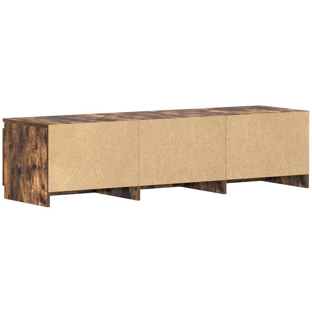 vidaXL 2 Door 2 Shelf Smoked Oak TV Cabinet Image 7