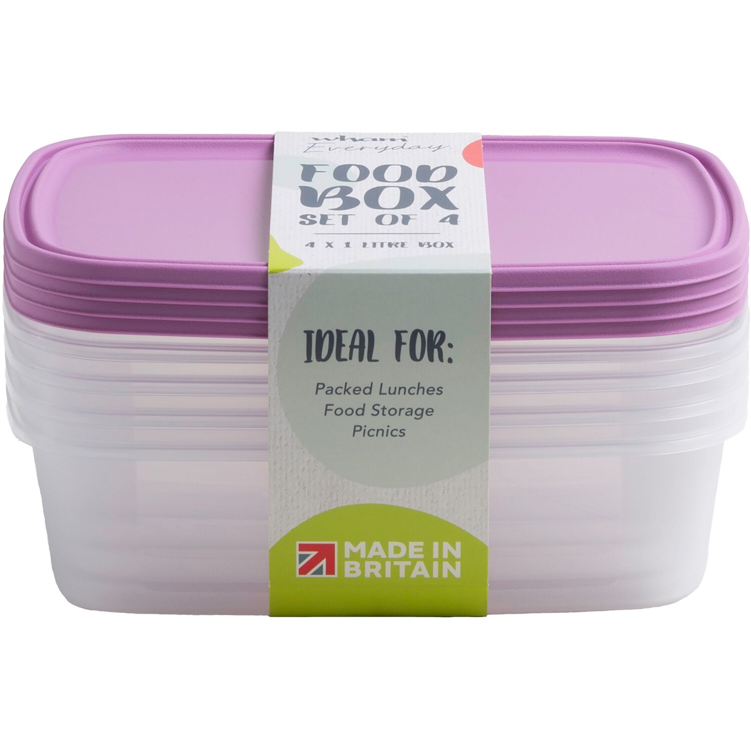 Wham Food Boxes - Fondant Pink / 1l Image 1