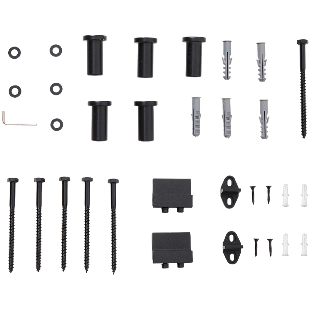 Living and Home Industrial Single Track Silent Sliding Barn Door Hardware Kit 200cm Image 7