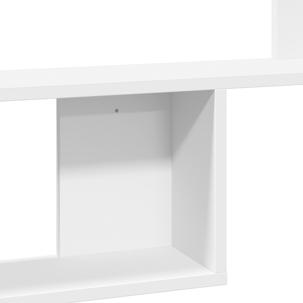 vidaXL 100 x 15 x 70cm White Wall Shelf Image 6