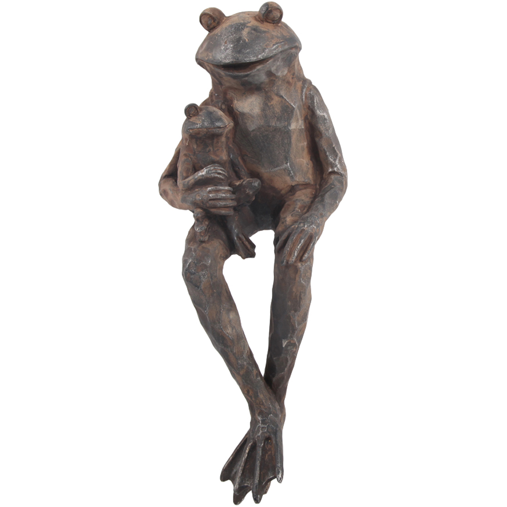 Avilo Pond Sitting Frog Statue Image 1