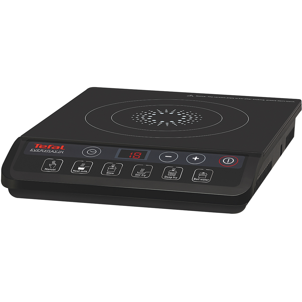 Tefal Black Ceramic Induction Hob 2100W Image 1