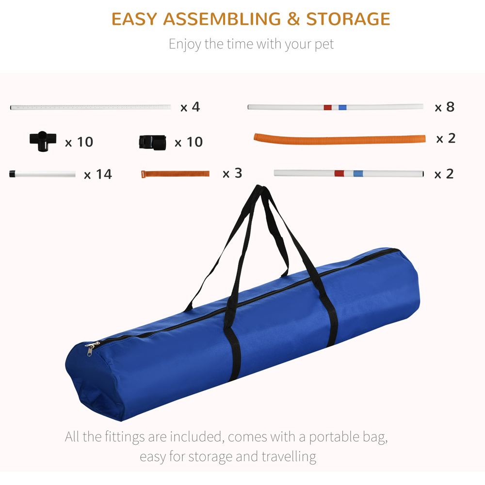 PawHut 3 Piece Dog Suit Agility Training Set Image 4