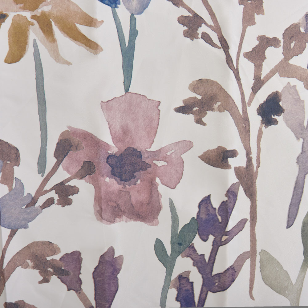 Wilko Polyester Floral Water Colour Curtain Image 2