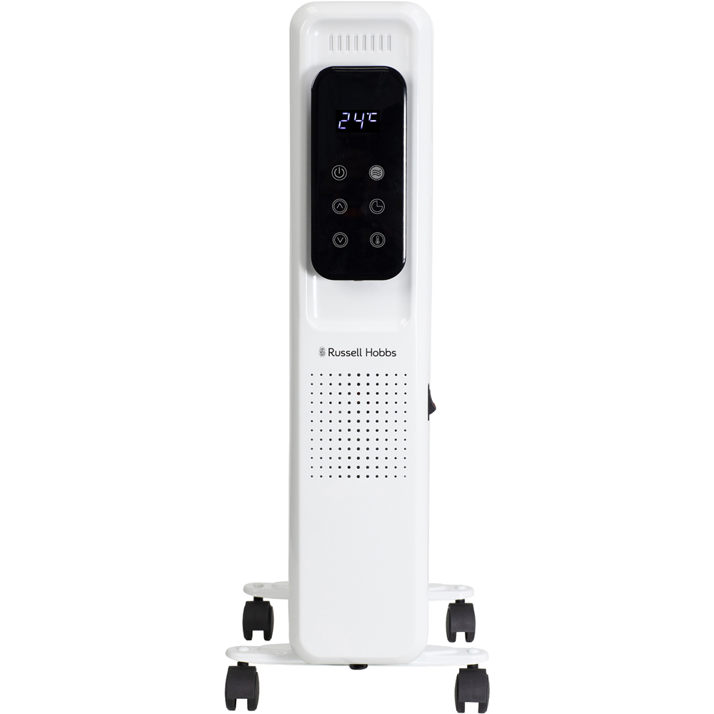 Russell Hobbs White 9-Fin Digital Touch Control Oil Filled Radiator 2000W Image 2