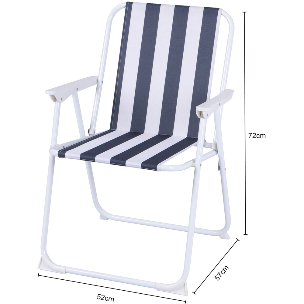 Striped Folding Chair Image 9