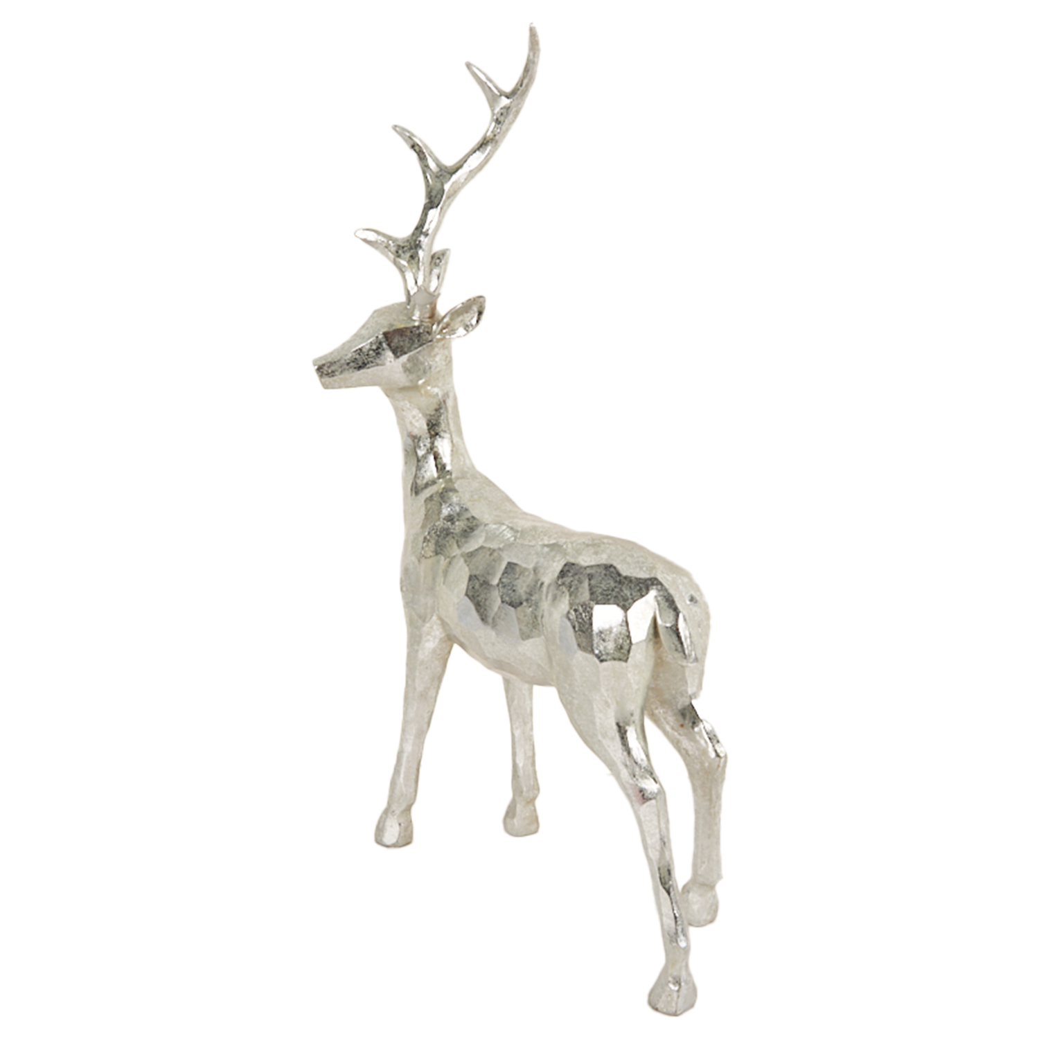 Standing Silver Deer Ornament - Silver Image 2