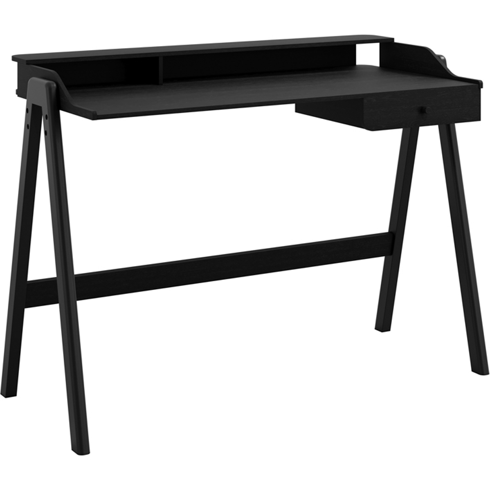 Lark Single Drawer Black Desk Image 2
