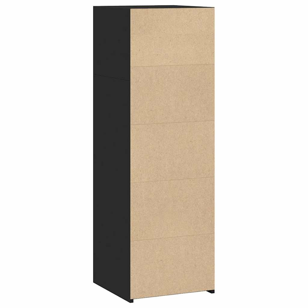 vidaXL 4 Shelf Black Highboard Image 6