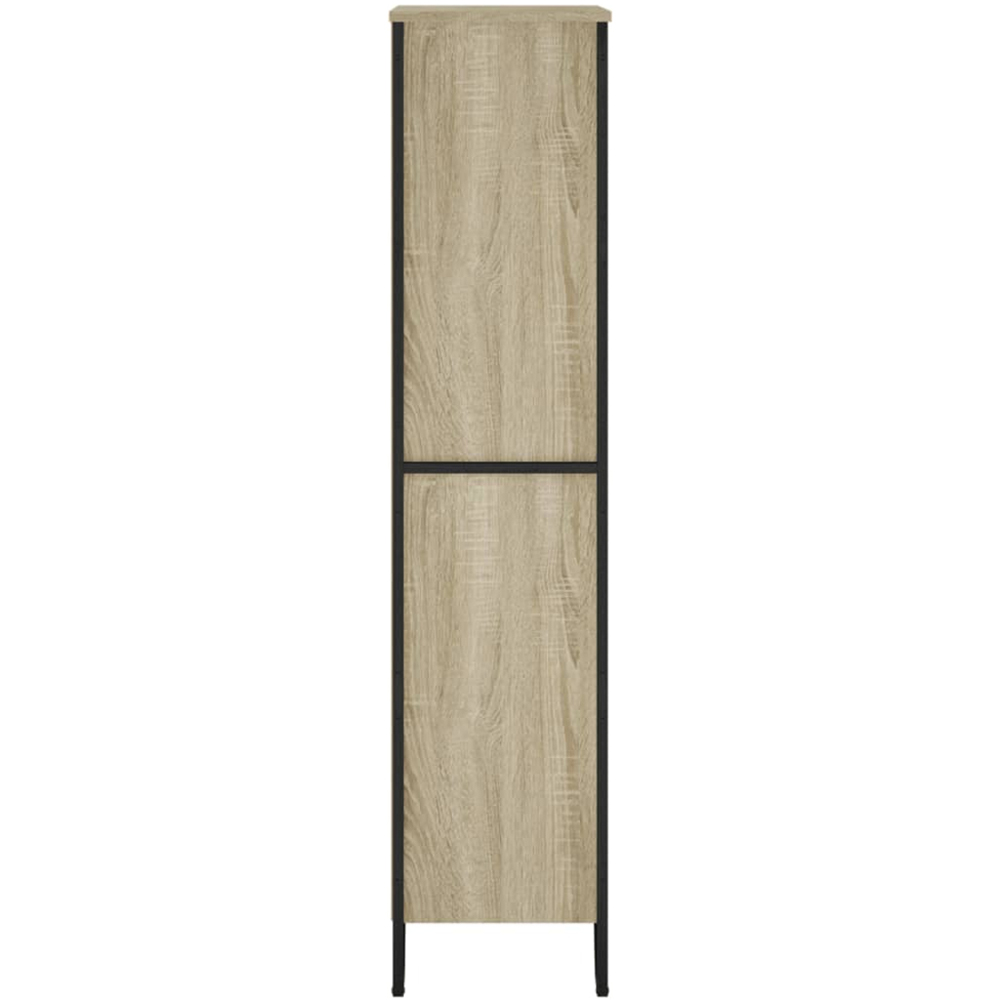 vidaXL 4 Shelf Sonoma Oak Bookcase Image 5