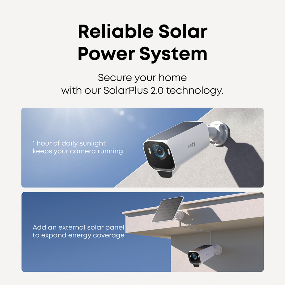 Eufy S3 Pro 2 Black Plus White CCTV Camera Kit Image 5