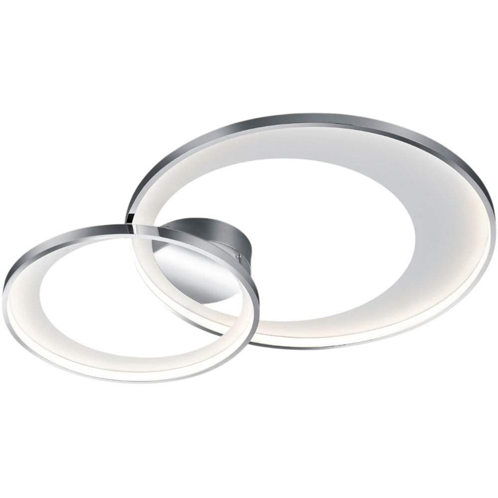 TRIO Granada Chrome Integrated LED Ceiling Light Image 1