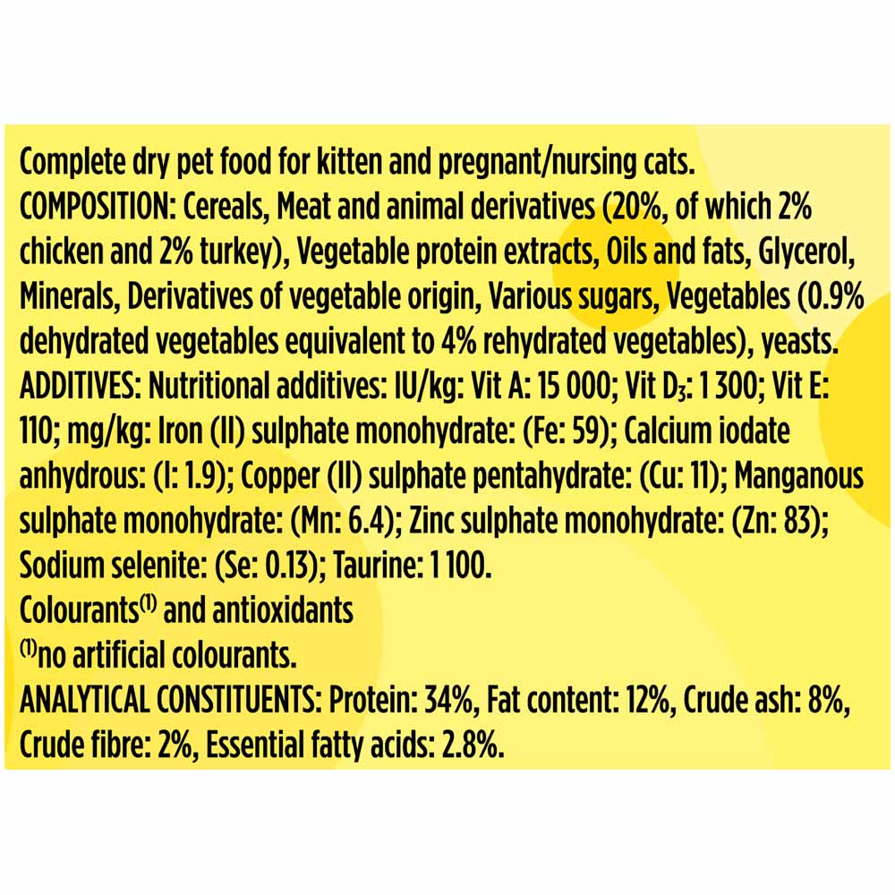 Go-Cat Crunchy & Tender Kitten Chicken & Veg Dry Dry Cat Food 900g Image 4