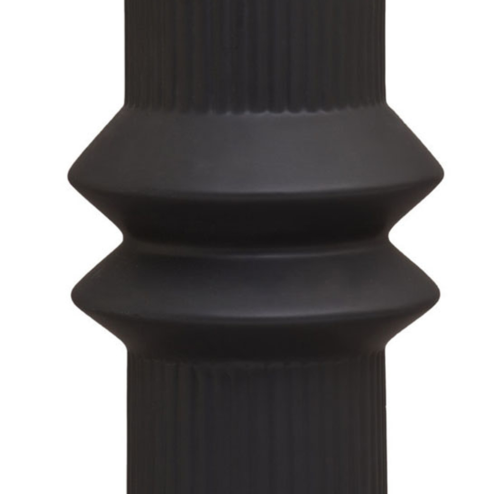 Premier Housewares Black Fabia Ceramic Vase Large Image 6