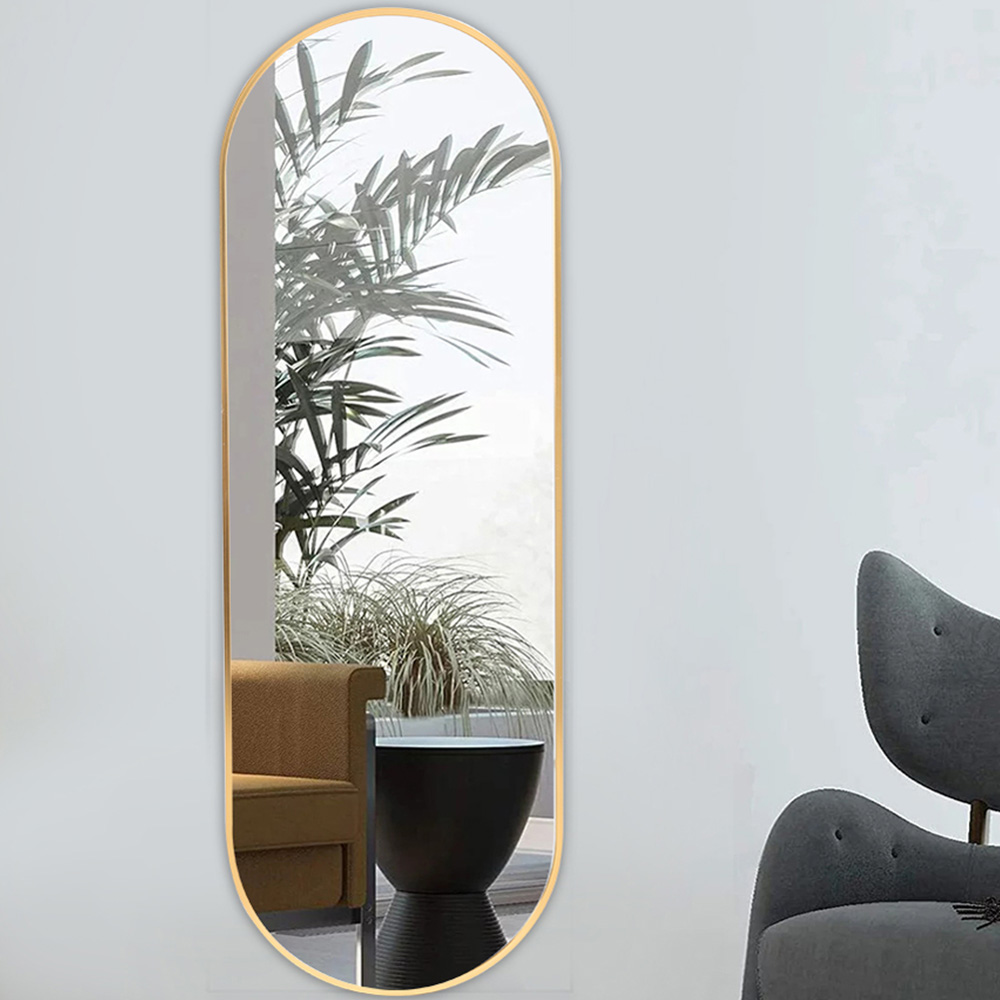 Living and Home Gold Frame Full Length Standing Mirror 40 x 120cm Image 7