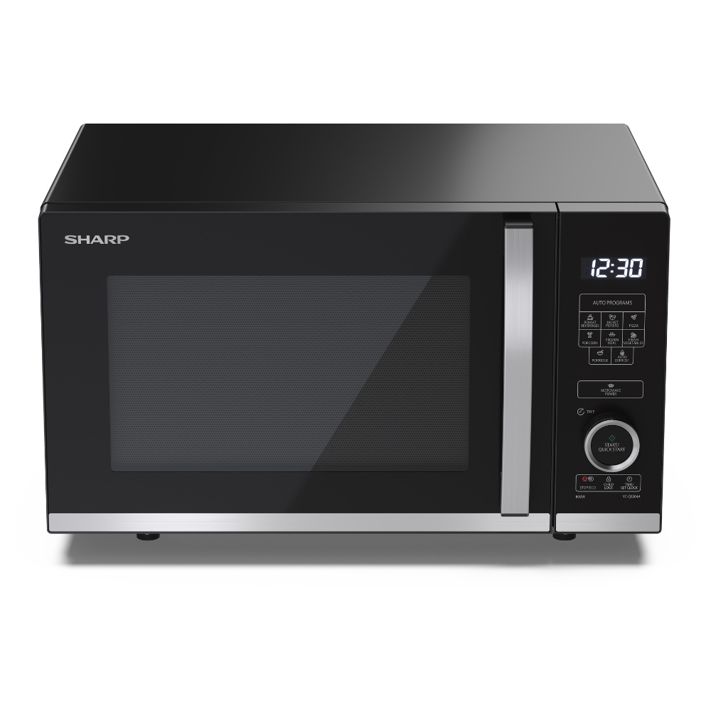 Sharp YC-QS204AU-B 20L Solo Jog Dial Flatbed Microwave 800W Image 2