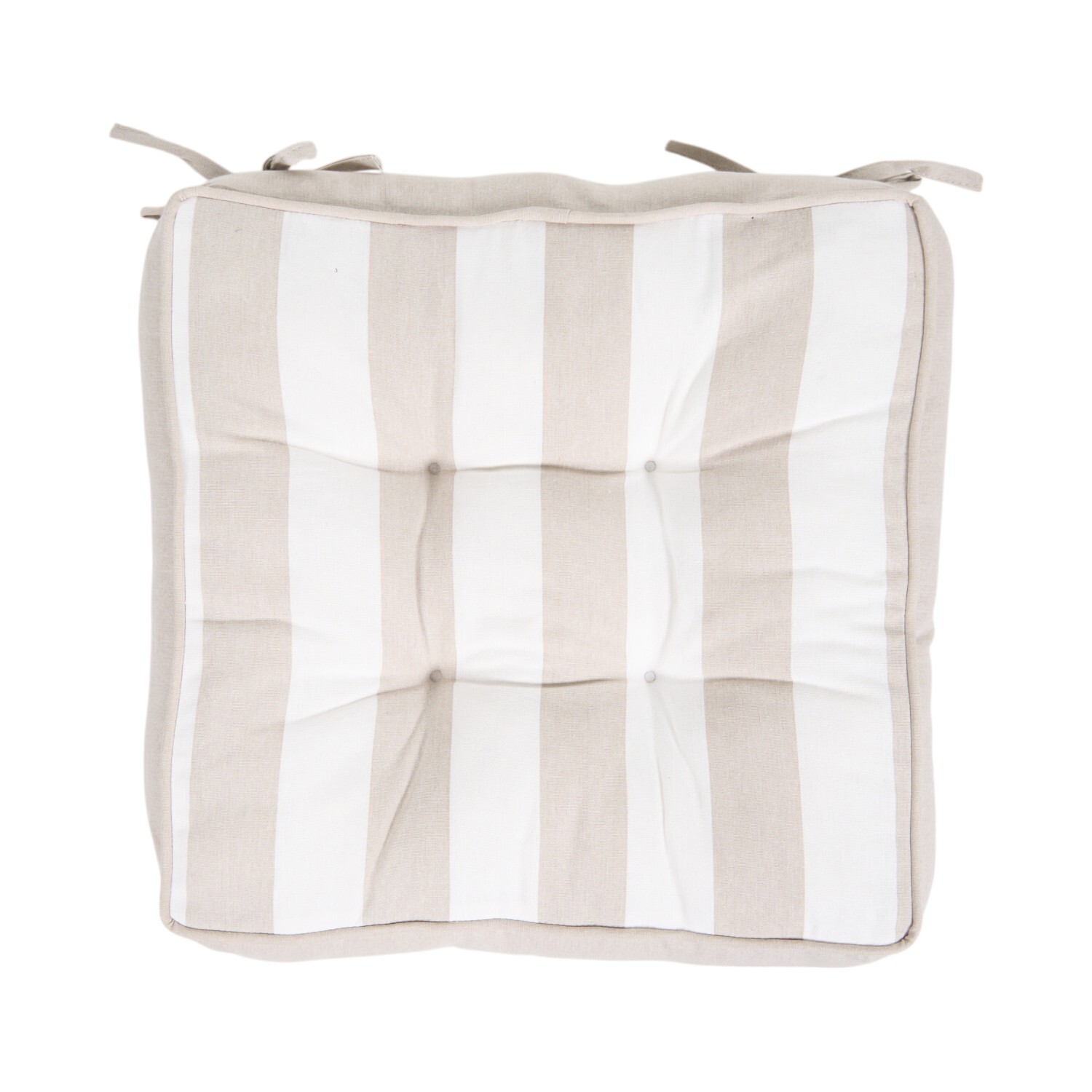 Stripe Booster Seat Pad Neutral Image 2