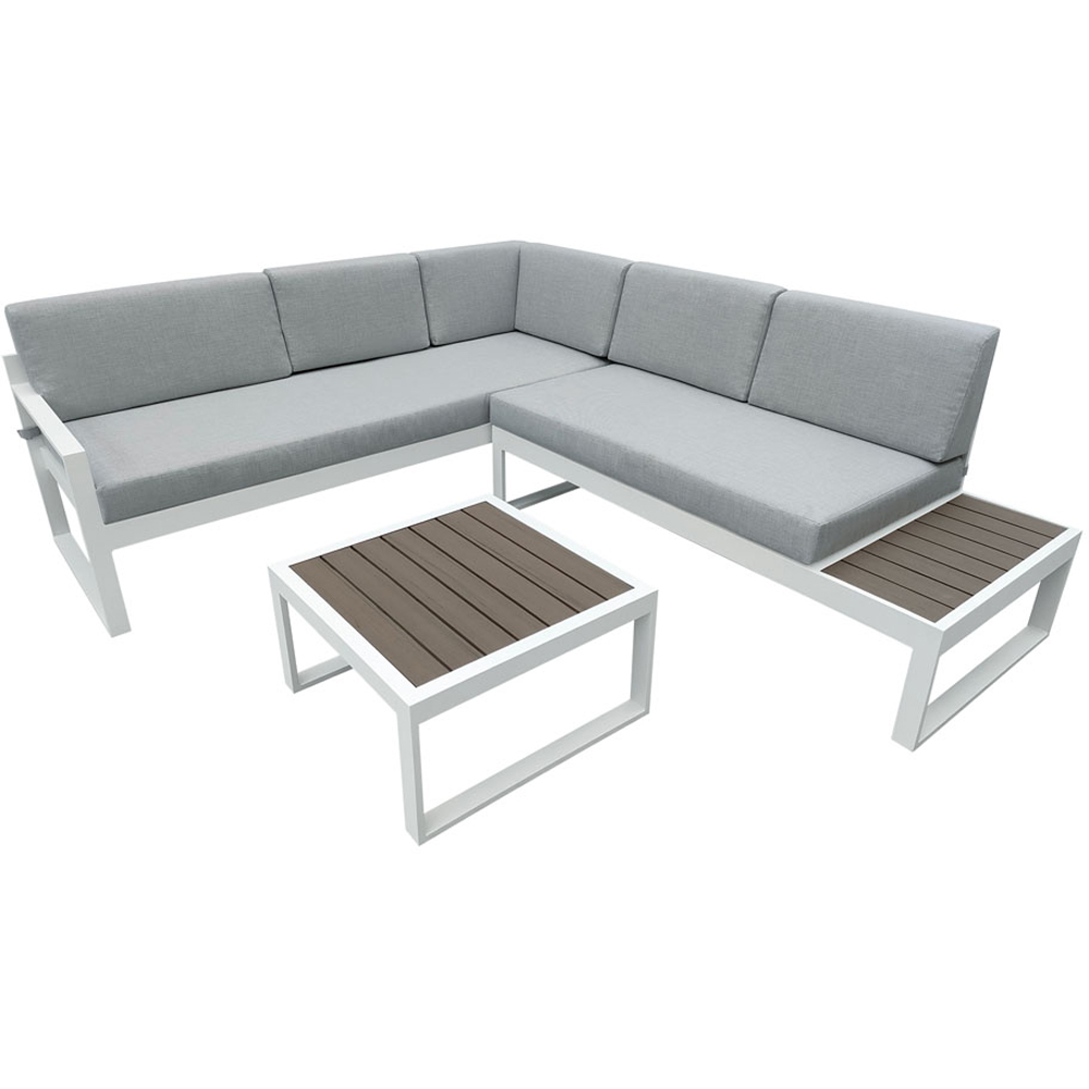 Maia 4 Seater White Modular Lounge Sofa Image 2