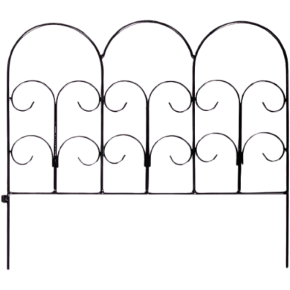 Garden Gear Clarence Finial 57 x 46cm 4 Pack Metal Garden Border Image 1