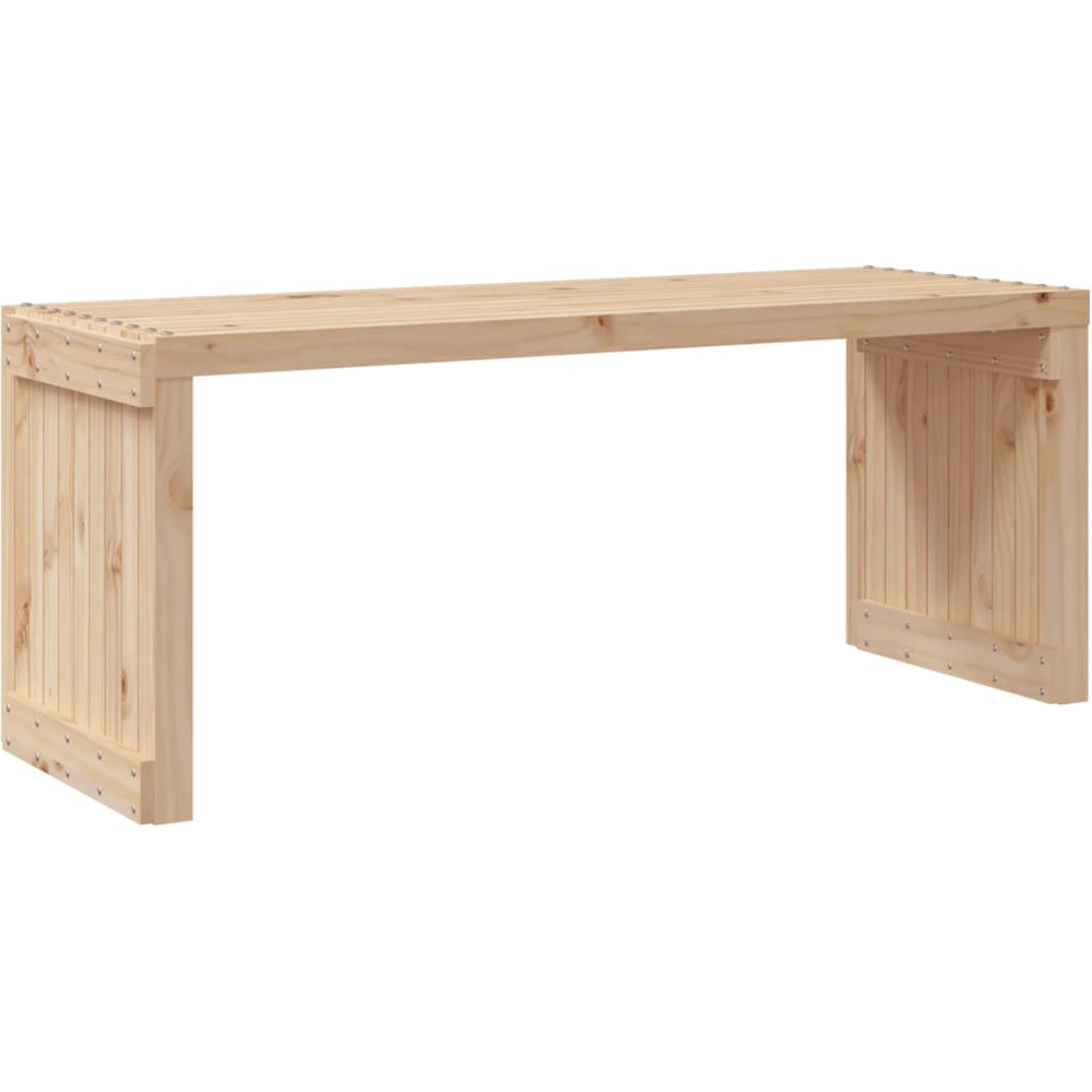 vidaXL Brown Solid Pine Wood Extendable Garden Bench Image 6