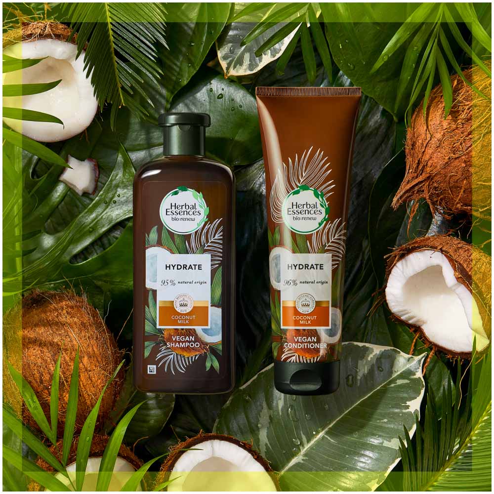 Herbal Essences Biorenew Coconut Milk Hydrating Vegan Hair Conditioner 275ml Image 2