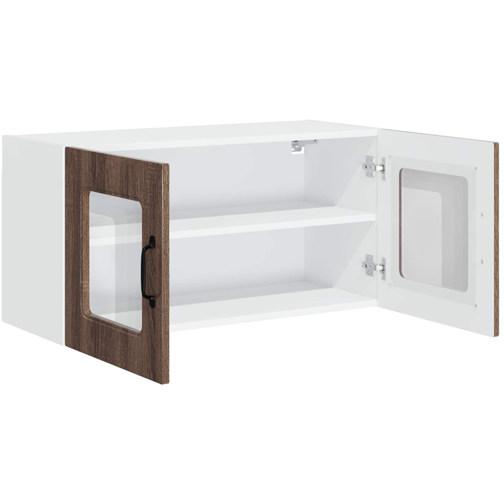 vidaXL Kalmar 2 Door Brown Oak Wall Kitchen Cabinet Image 5