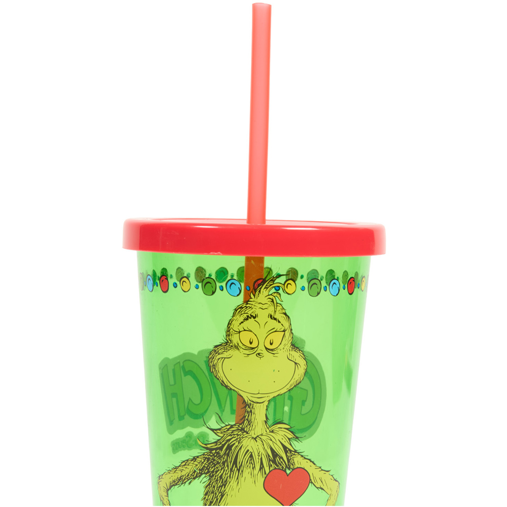The Grinch Tumbler with Straw Image 8