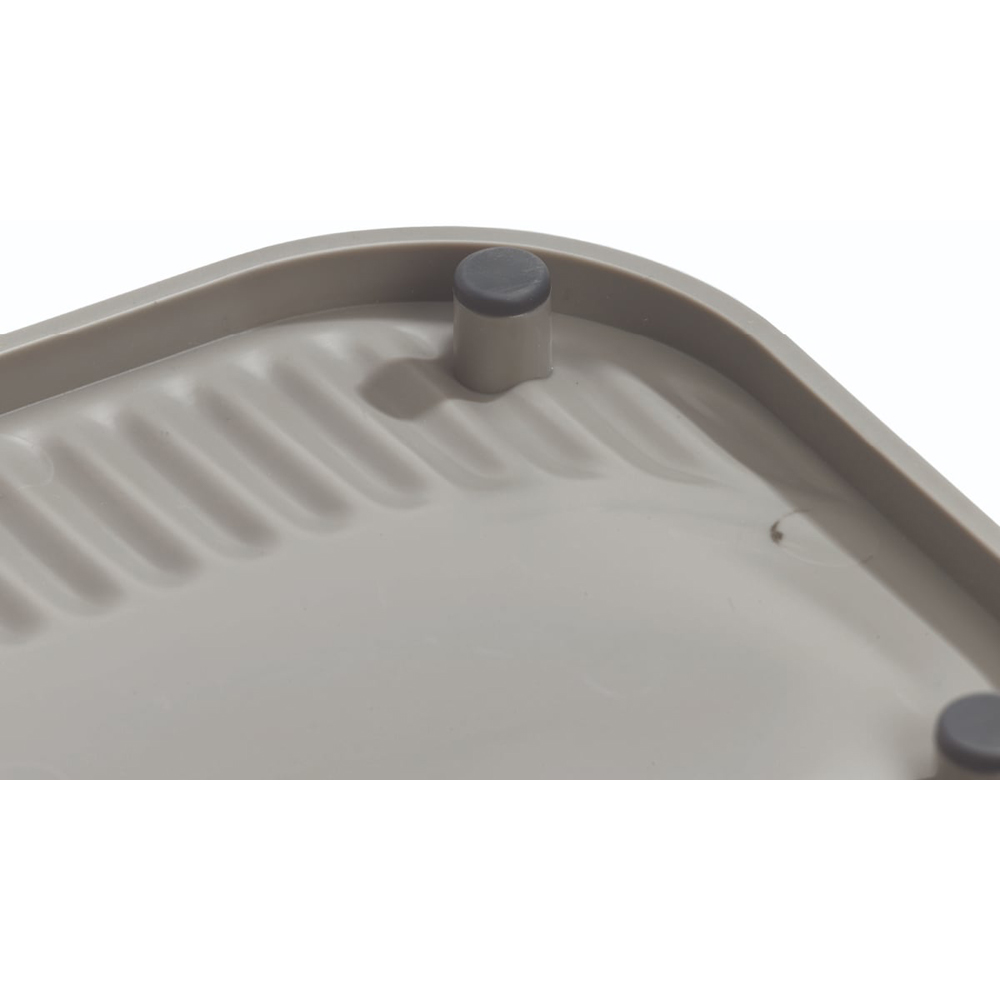 ReBorn Dark Grey Compact Plastic Sink Tidy with Drainage Tray Image 6