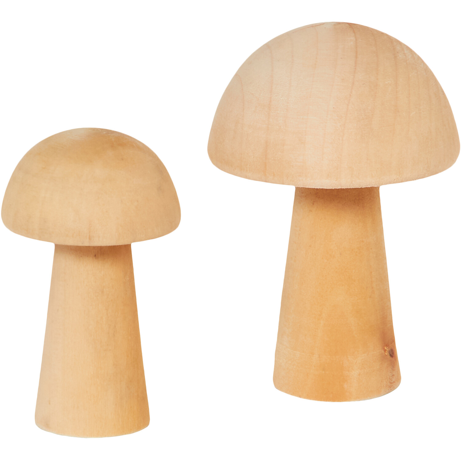 Pack of 2 Wooden Toadstools Image 2