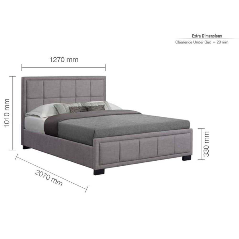 Hannover Small Double Steel Bed Frame Image 8