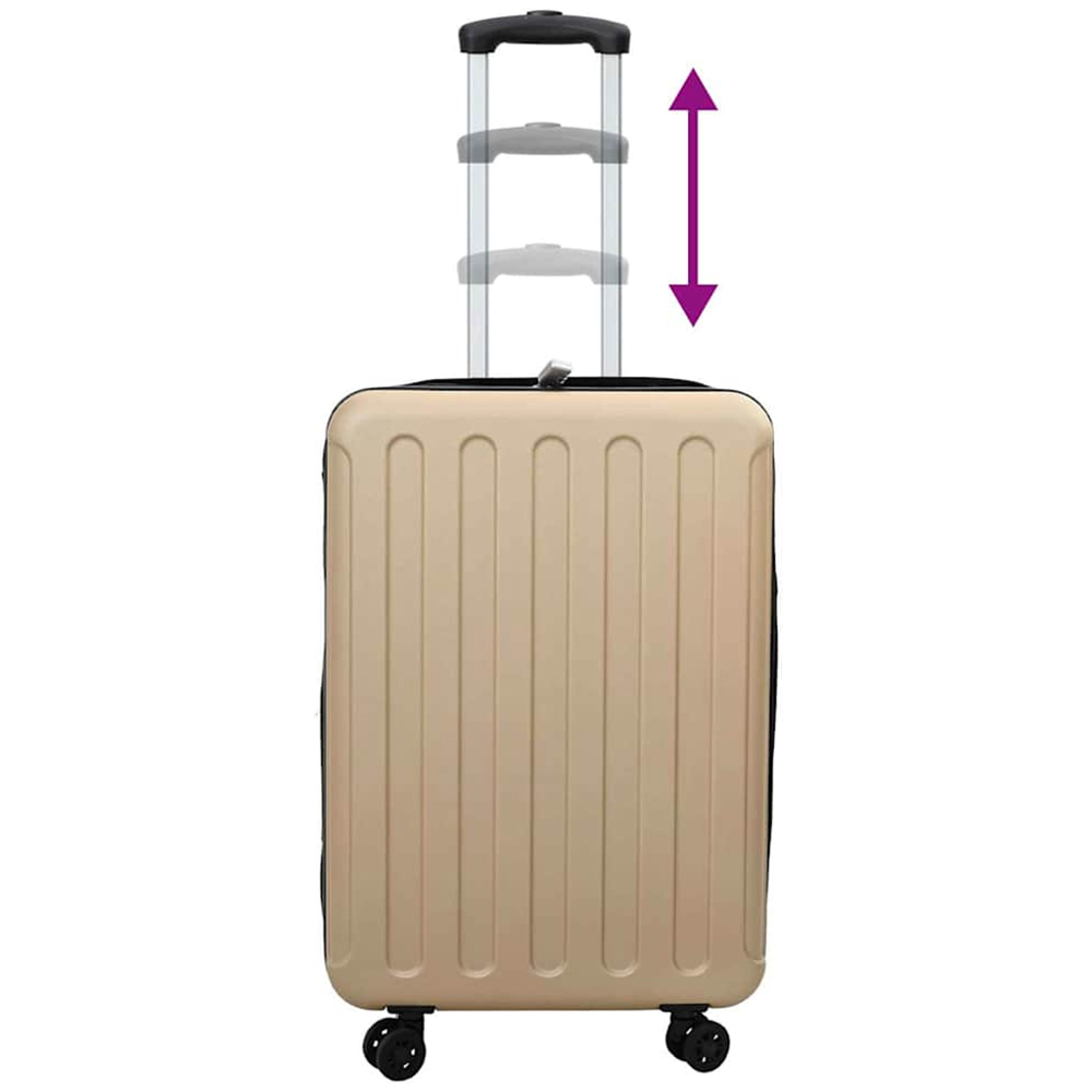 vidaXL 20 inch Beige Rectangular Travel Bag Image 7