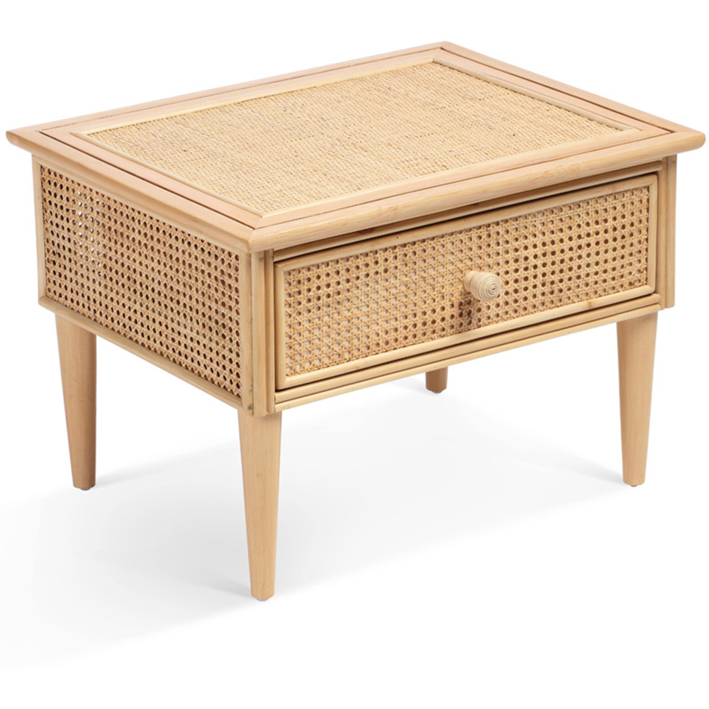 Desser Chester Single Drawer Natural Rattan Coffee Table Image 2
