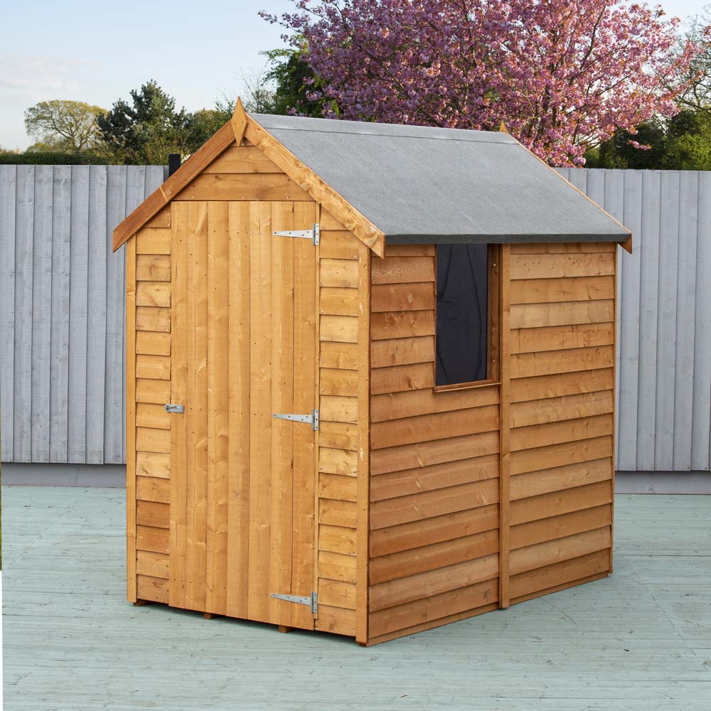 Shire 6 x 4ft Dip Treated Overlap Shed with Window Image 2