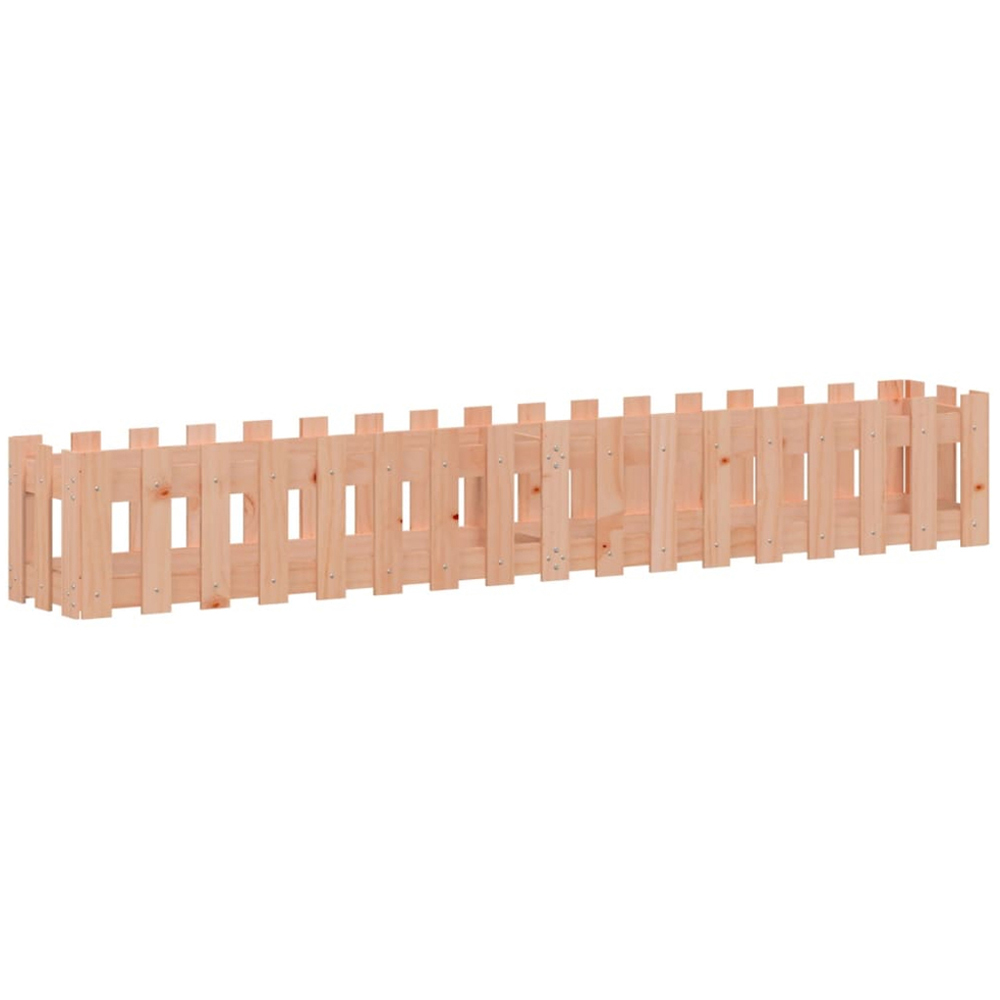 vidaXL Brown Solid Douglas Wood Raised Garden Bed 30 x 200 x 30cm Image 4